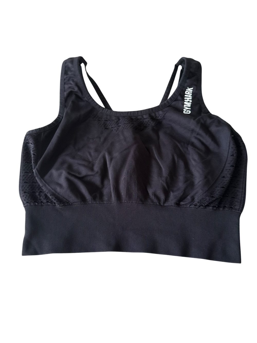Gymshark Black Seamless Support Sports Bra‎